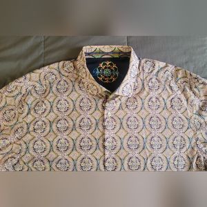 Rare,unique and Beautiful Robert Graham L/S shirt stunning design Sz 3XL 26"x34"